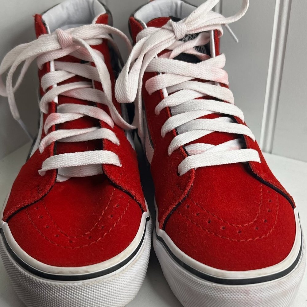 Vans SK8-HI Canvas High Top Skateboarding Shoes 2 M (Little Kid)